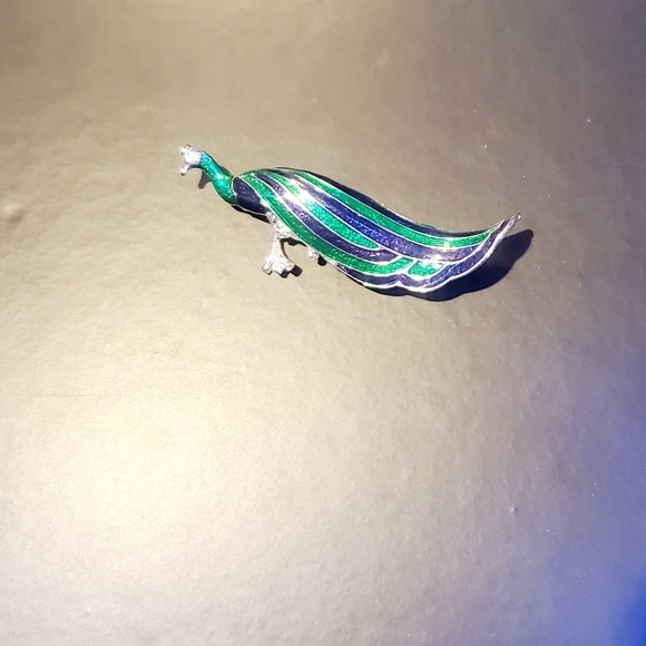 Vintage Peacock Brooch - Picture 7 of 7